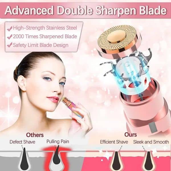 Blawless Rechargeable 2 in 1 Eyebrow Trimmer and Hair Remover Tool 7