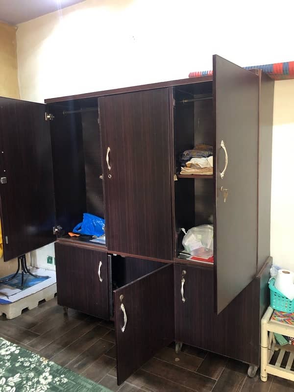 Wardrobe | wooden Almari | 6 Doors | 6 Cabinets | Furniture 2