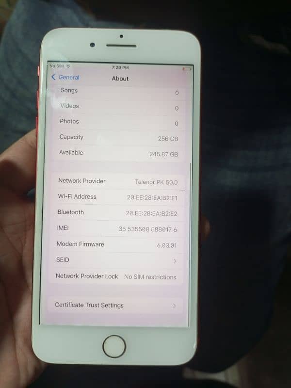 Iphone 7 Plus New conditon 256GB seald Pta approved All ok 4