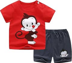 T-shirt And Short Pants For Kids Baby Boys And Baby Girls Round Neck