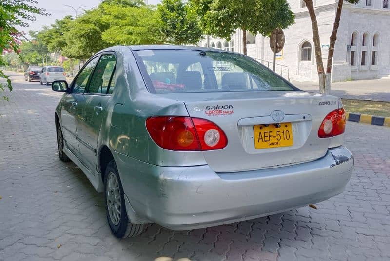 Toyota Corolla SE Saloon Automatic 2002 Model 3