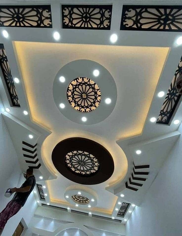 false ceiling work/drywall/gypsum board partition/office partition 3