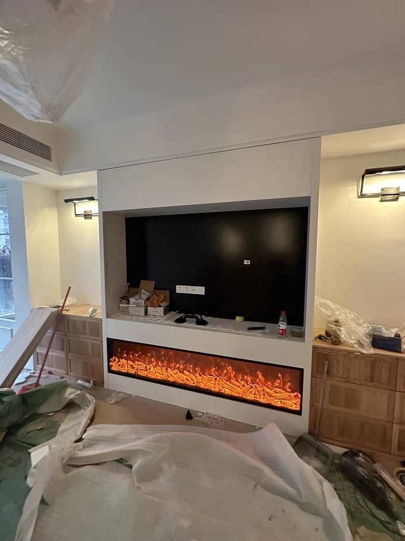 Electric fireplace And strips 1