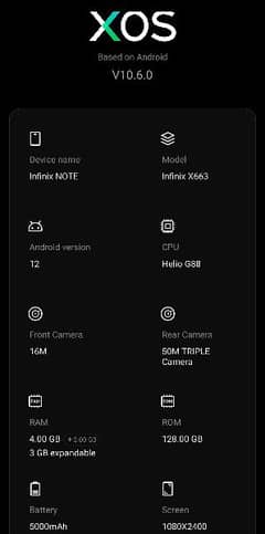 infinx note 11 4+3 128