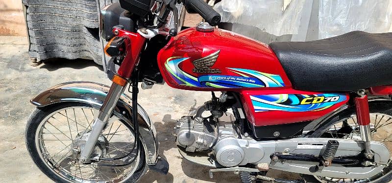 Honda CD70 Model 2024 Karachi Number 1