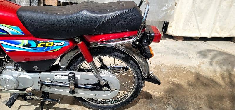 Honda CD70 Model 2024 Karachi Number 4