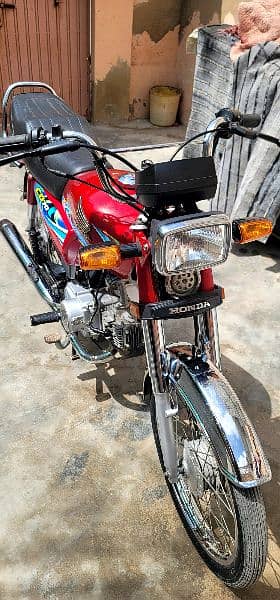 Honda CD70 Model 2024 Karachi Number 5