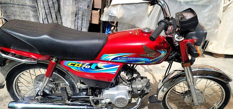 Honda CD70 Model 2024 Karachi Number 9