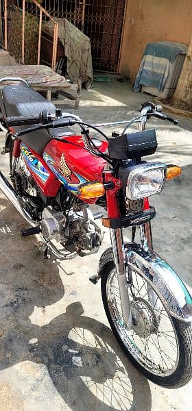 Honda CD70 Model 2024 Karachi Number 12