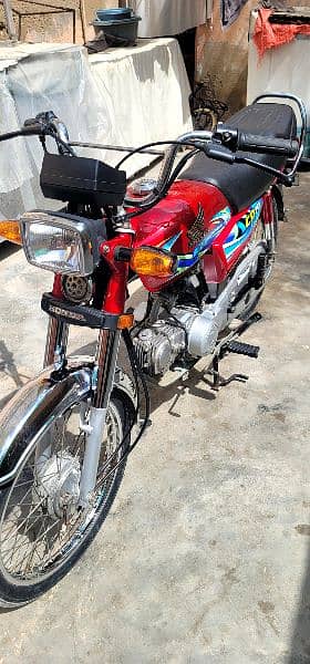 Honda CD70 Model 2024 Karachi Number 15