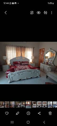 Double bed king size،2 side table،1 dressing