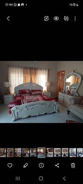 Double bed king size،2 side table،1 dressing 0