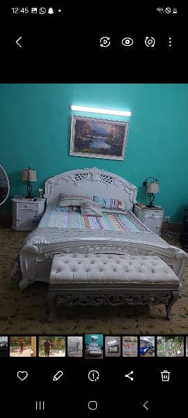 Double bed king size،2 side table،1 dressing 2