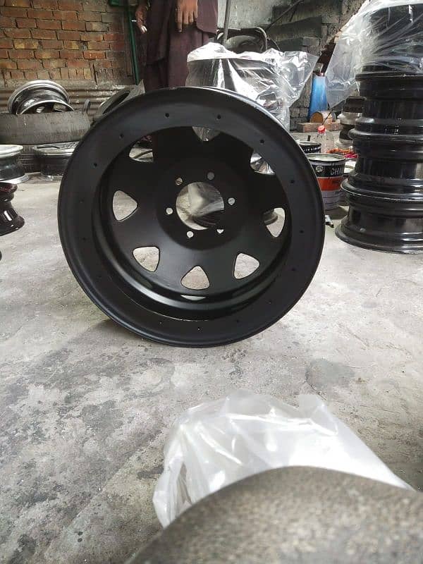 steel deep rims For car And jeep available CoD All of Pakistan 1