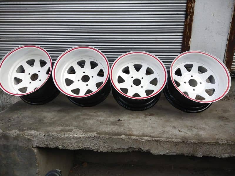 steel deep rims For car And jeep available CoD All of Pakistan 3