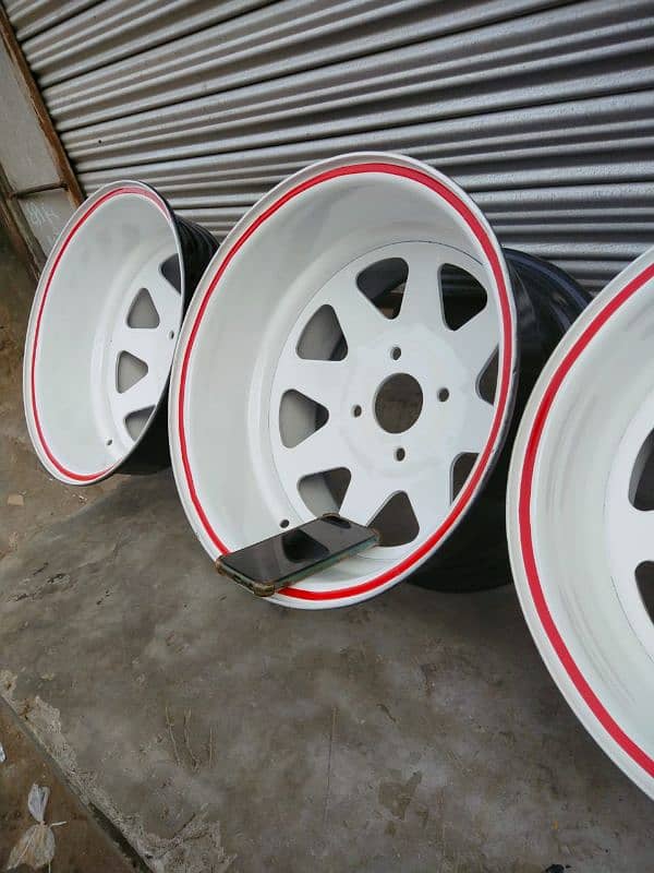 steel deep rims For car And jeep available CoD All of Pakistan 4