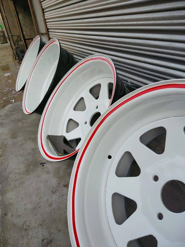 steel deep rims For car And jeep available CoD All of Pakistan 7