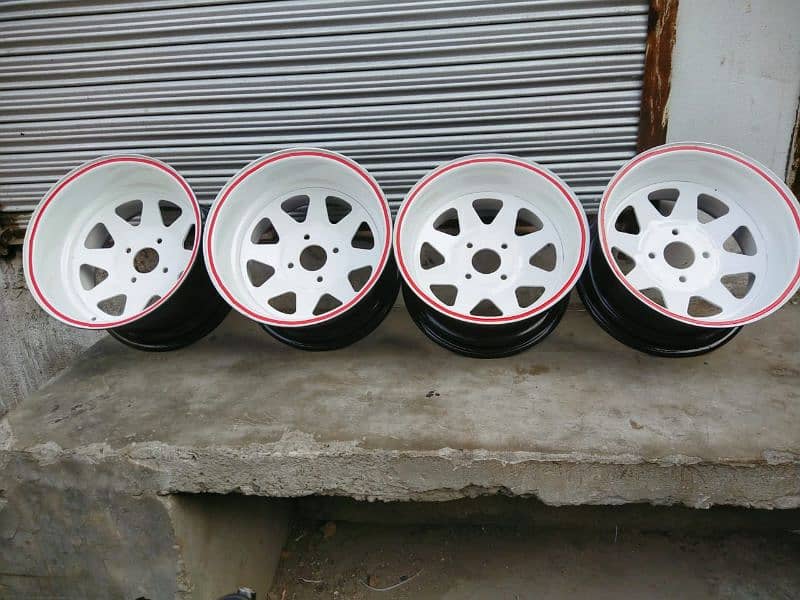 steel deep rims For car And jeep available CoD All of Pakistan 8