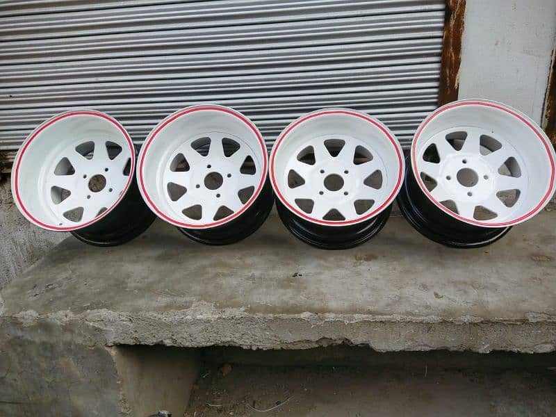 steel deep rims For car And jeep available CoD All of Pakistan 9