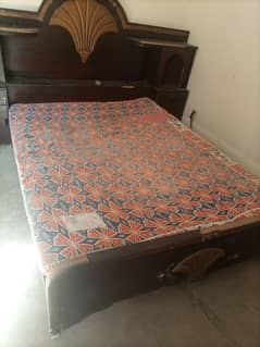 Double Bed For Sell Wooden Material