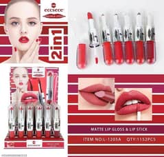 2 in 1 Lipstick + Lip Gloss With Home delivery