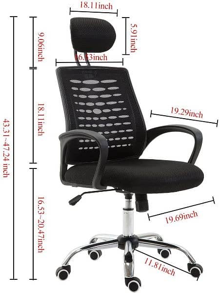 revolving staff office chair 3