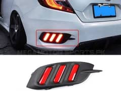 honda civic x  back bumper mustang style DRL