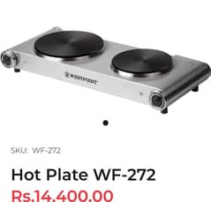 Westpoint hotplate double wf-272