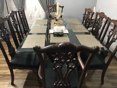 Pure Tali Wood Dinning Table for sale with 8 chairs 0