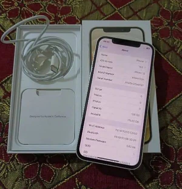 iPhone 12 dual SIM pta approved 128gb 2