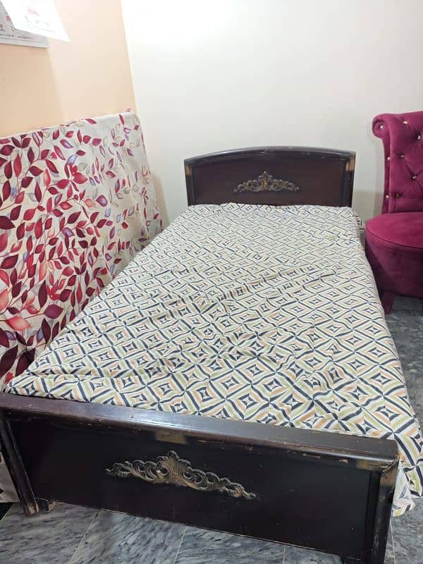 single bed with matress 1