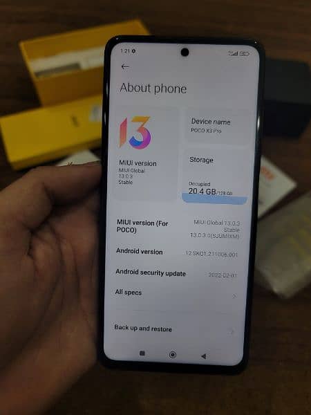Poco X3 pro complete box 8