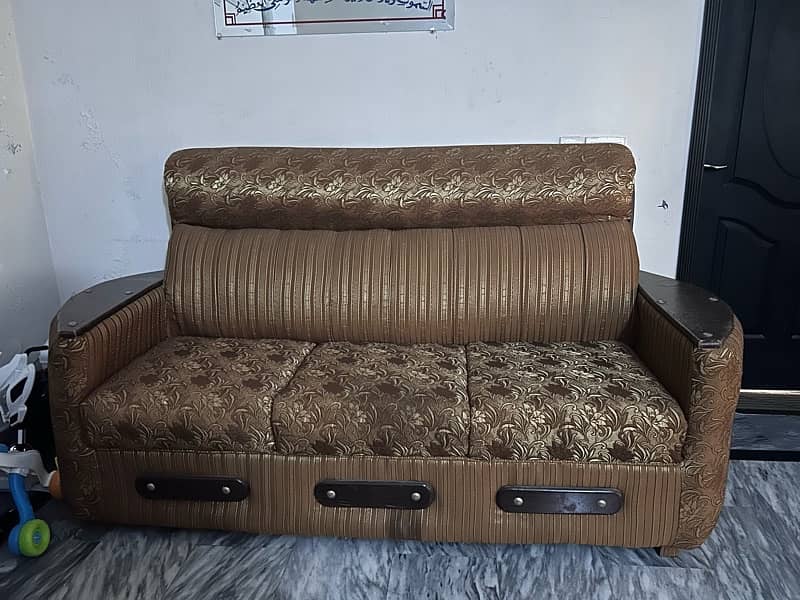 Real wood sofa set 0