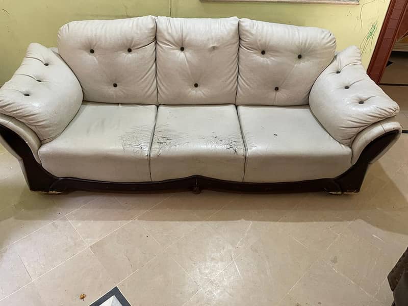 Sofa Set - Off-White Total 6 seats 1