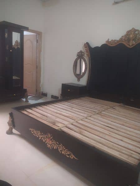 double bed for sale velvet black 5