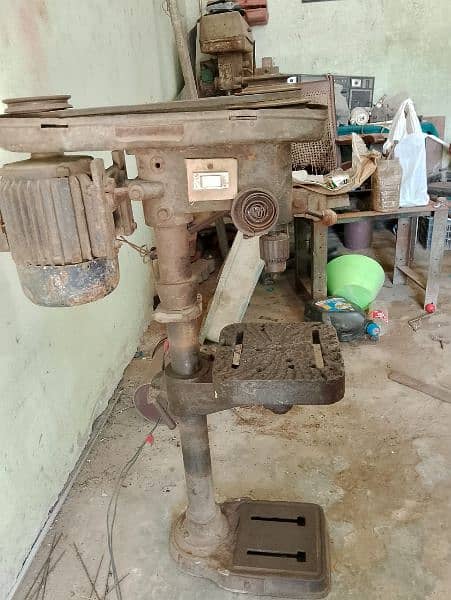 air compressor+power press+spart machine+warma drill machine 4