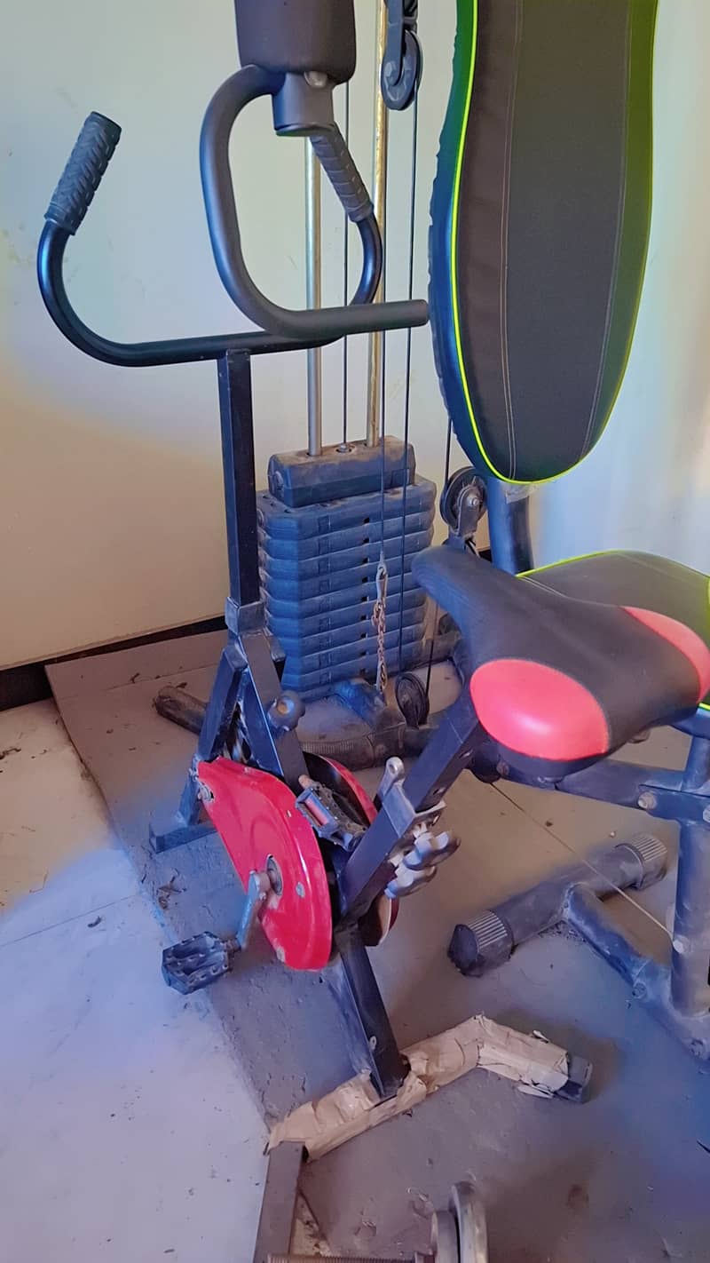 Home Gym Exercise Machine | Multi Station Home Gym + Exercise Cycle 5