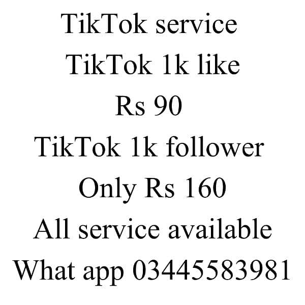 Kise ko TikTok like Cha e a rabta kry 0