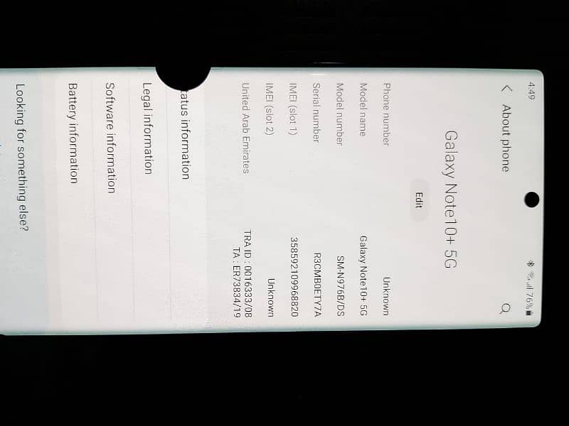 Samsung note10 plus 5g 12gb 256gb all ok exchange possible 03196624720 8