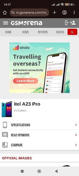 itel A23 pro 4g 1