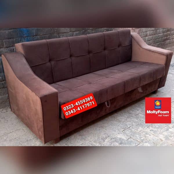 Molty double bed sofa cum bed/dining table/stool/Lshape sofa/chair 12