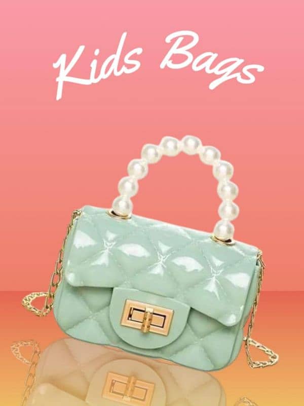 girls plastic quilted hand bag 2