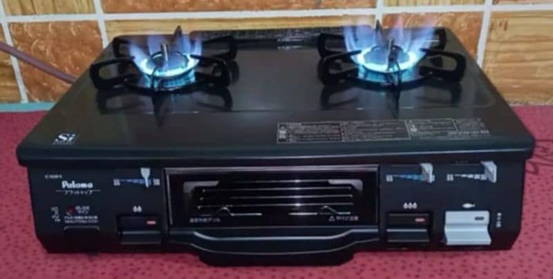 Original japani 2 Burnar gas stoves plus gas grill oven 3