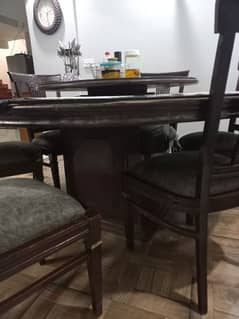 8 seater revolving dining table