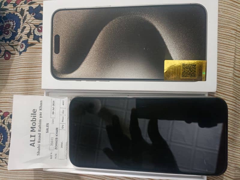 iPhone 15 pro max 256gb PTA approved 1