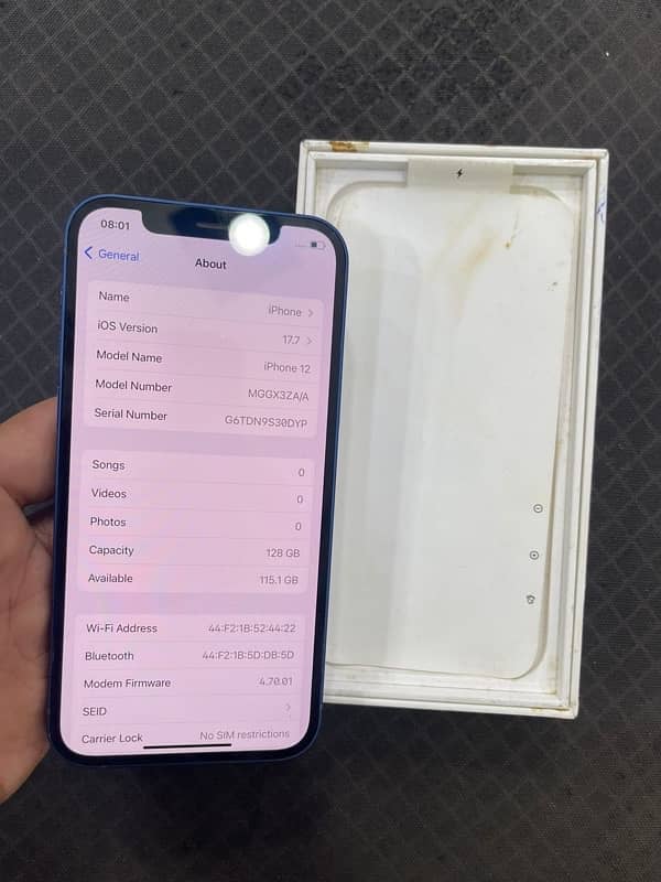 iPhone 12 128gb pta approved hk 5