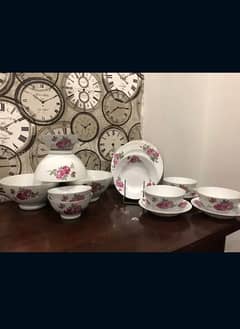 Floral dinner set { british style } 0