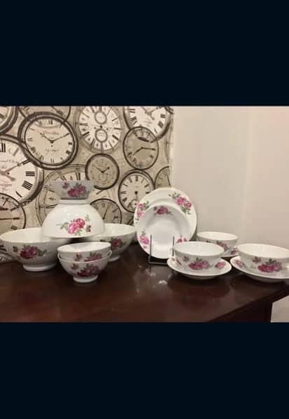 Floral dinner set { british style } 2