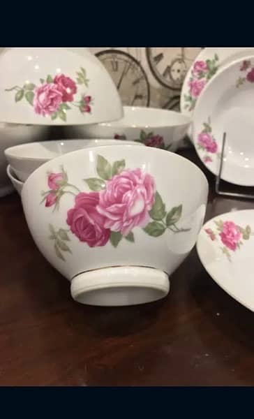 Floral dinner set { british style } 3