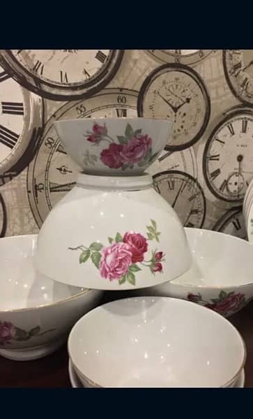 Floral dinner set { british style } 4